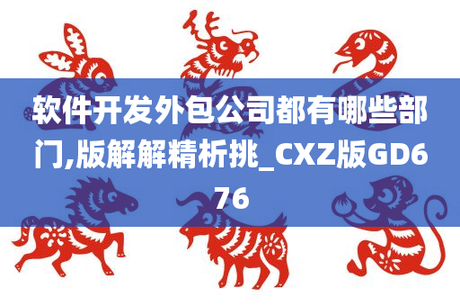 软件开发外包公司都有哪些部门,版解解精析挑_CXZ版GD676