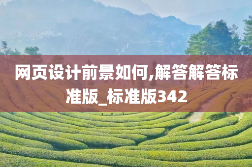 网页设计前景如何,解答解答标准版_标准版342