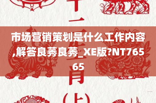 市场营销策划是什么工作内容,解答良莠良莠_XE版?NT76565