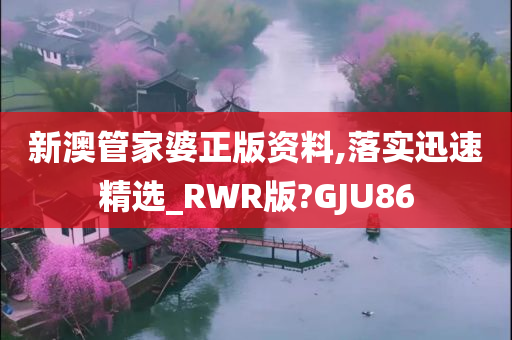 新澳管家婆正版资料,落实迅速精选_RWR版?GJU86