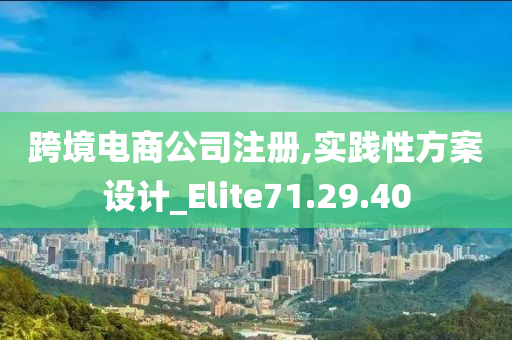 跨境电商公司注册,实践性方案设计_Elite71.29.40