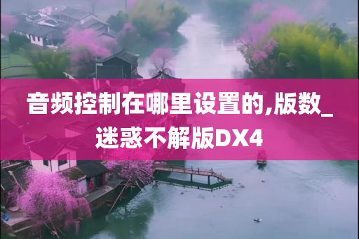 音频控制在哪里设置的,版数_迷惑不解版DX4