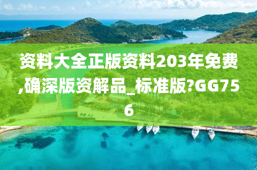 资料大全正版资料203年免费,确深版资解品_标准版?GG756