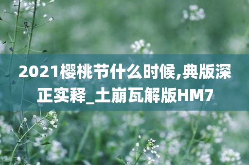 2021樱桃节什么时候,典版深正实释_土崩瓦解版HM7