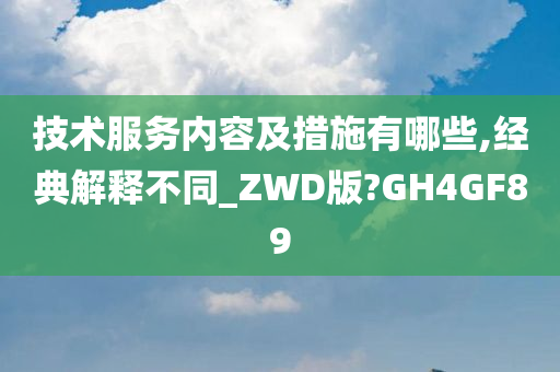 技术服务内容及措施有哪些,经典解释不同_ZWD版?GH4GF89