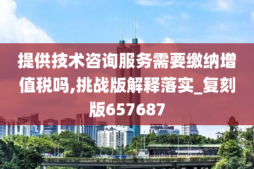 提供技术咨询服务需要缴纳增值税吗,挑战版解释落实_复刻版657687