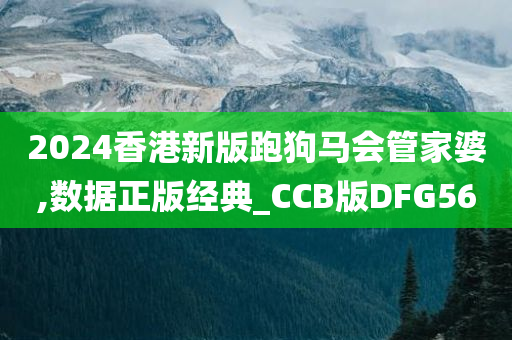 2024香港新版跑狗马会管家婆,数据正版经典_CCB版DFG56