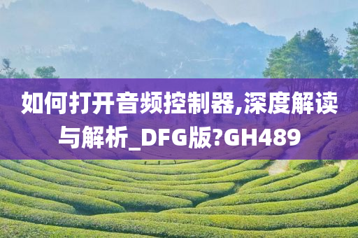 如何打开音频控制器,深度解读与解析_DFG版?GH489