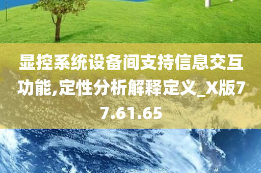 显控系统设备间支持信息交互功能,定性分析解释定义_X版77.61.65