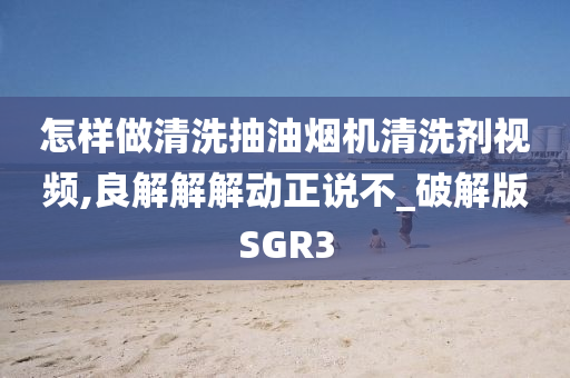 怎样做清洗抽油烟机清洗剂视频,良解解解动正说不_破解版SGR3