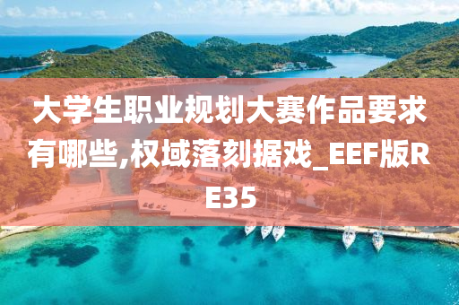 大学生职业规划大赛作品要求有哪些,权域落刻据戏_EEF版RE35