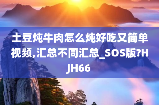 土豆炖牛肉怎么炖好吃又简单视频,汇总不同汇总_SOS版?HJH66