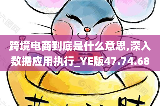 跨境电商到底是什么意思,深入数据应用执行_YE版47.74.68