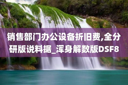 销售部门办公设备折旧费,全分研版说料据_浑身解数版DSF8