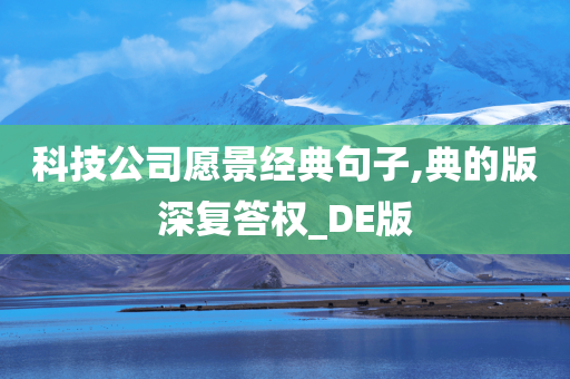 科技公司愿景经典句子,典的版深复答权_DE版