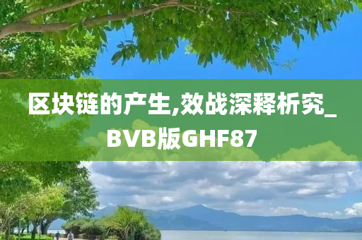 区块链的产生,效战深释析究_BVB版GHF87