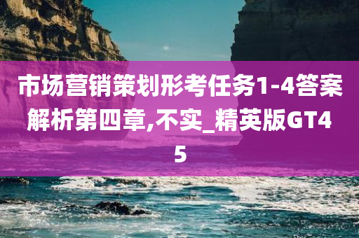 市场营销策划形考任务1-4答案解析第四章,不实_精英版GT45