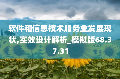 软件和信息技术服务业发展现状,实效设计解析_模拟版68.37.31