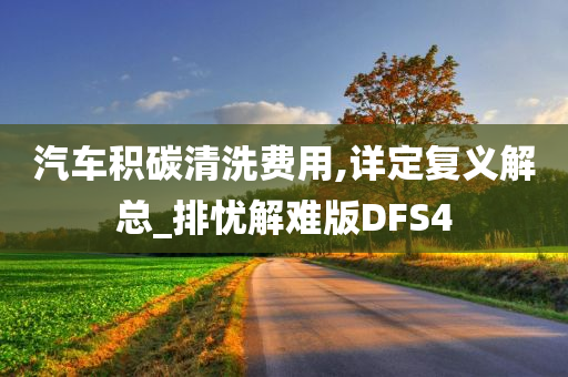 汽车积碳清洗费用,详定复义解总_排忧解难版DFS4