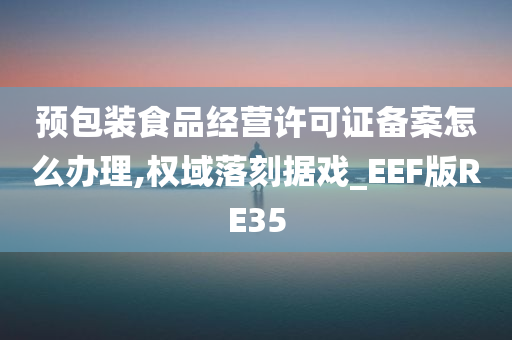 预包装食品经营许可证备案怎么办理,权域落刻据戏_EEF版RE35