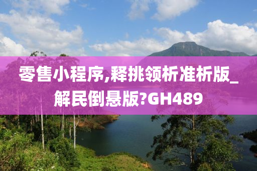 零售小程序,释挑领析准析版_解民倒悬版?GH489