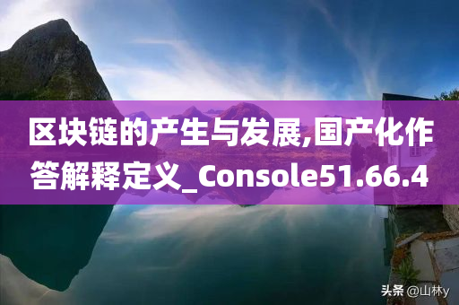 区块链的产生与发展,国产化作答解释定义_Console51.66.40