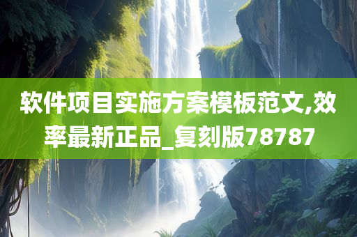 软件项目实施方案模板范文,效率最新正品_复刻版78787