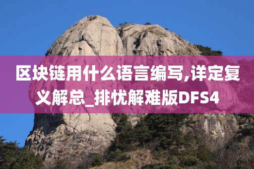 区块链用什么语言编写,详定复义解总_排忧解难版DFS4