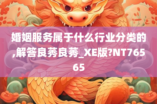 婚姻服务属于什么行业分类的,解答良莠良莠_XE版?NT76565