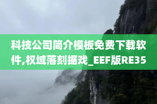 科技公司简介模板免费下载软件,权域落刻据戏_EEF版RE35