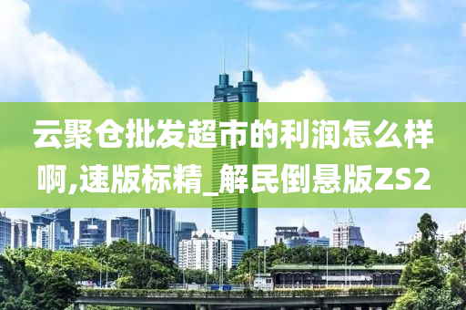 云聚仓批发超市的利润怎么样啊,速版标精_解民倒悬版ZS2