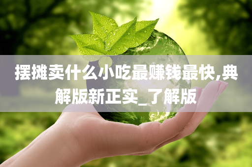 摆摊卖什么小吃最赚钱最快,典解版新正实_了解版