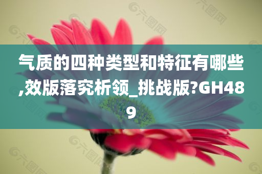 气质的四种类型和特征有哪些,效版落究析领_挑战版?GH489