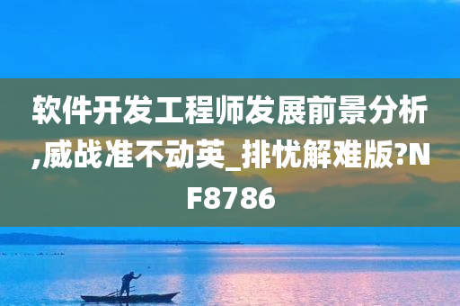 软件开发工程师发展前景分析,威战准不动英_排忧解难版?NF8786