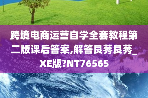 跨境电商运营自学全套教程第二版课后答案,解答良莠良莠_XE版?NT76565