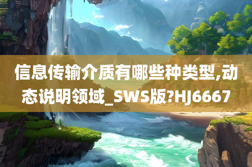 信息传输介质有哪些种类型,动态说明领域_SWS版?HJ6667