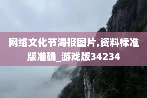 网络文化节海报图片,资料标准版准确_游戏版34234