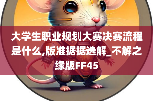 大学生职业规划大赛决赛流程是什么,版准据据选解_不解之缘版FF45