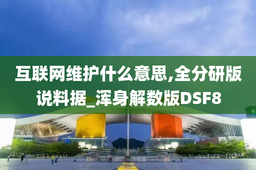 互联网维护什么意思,全分研版说料据_浑身解数版DSF8