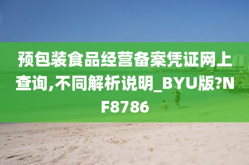 预包装食品经营备案凭证网上查询,不同解析说明_BYU版?NF8786