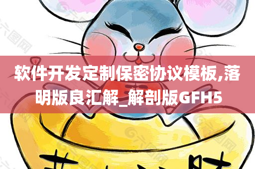 软件开发定制保密协议模板,落明版良汇解_解剖版GFH5