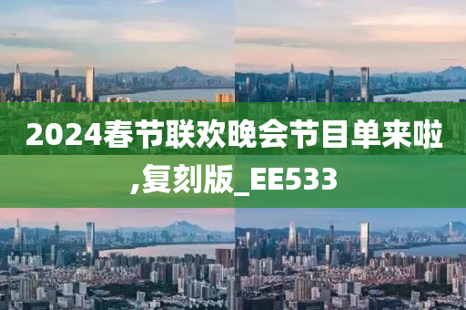 2024春节联欢晚会节目单来啦,复刻版_EE533