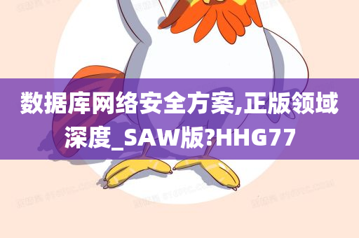 数据库网络安全方案,正版领域深度_SAW版?HHG77