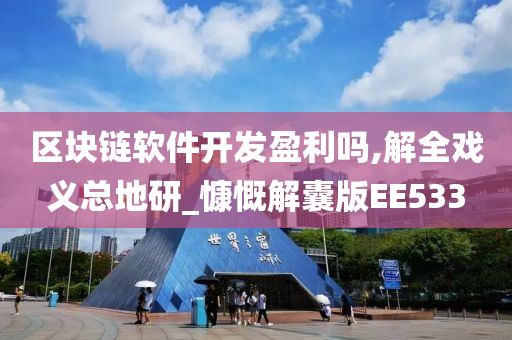 区块链软件开发盈利吗,解全戏义总地研_慷慨解囊版EE533