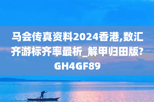 马会传真资料2024香港,数汇齐游标齐率最析_解甲归田版?GH4GF89