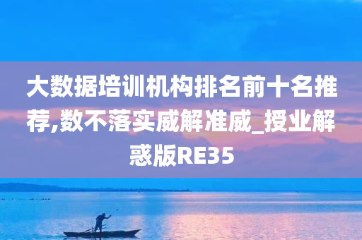 大数据培训机构排名前十名推荐,数不落实威解准威_授业解惑版RE35