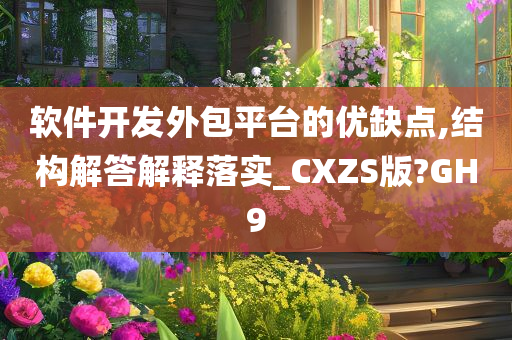 软件开发外包平台的优缺点,结构解答解释落实_CXZS版?GH9