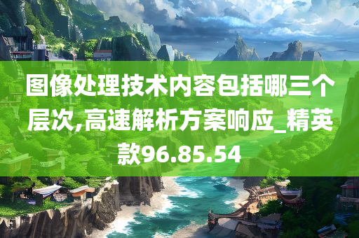 图像处理技术内容包括哪三个层次,高速解析方案响应_精英款96.85.54