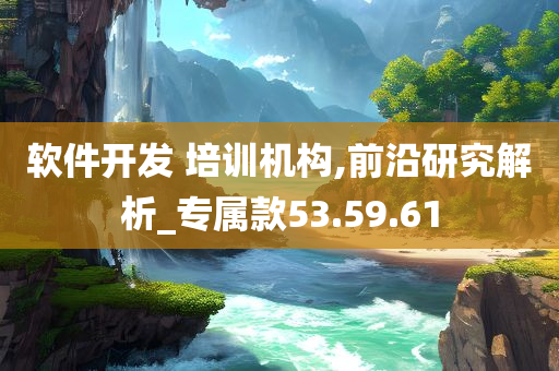 软件开发 培训机构,前沿研究解析_专属款53.59.61