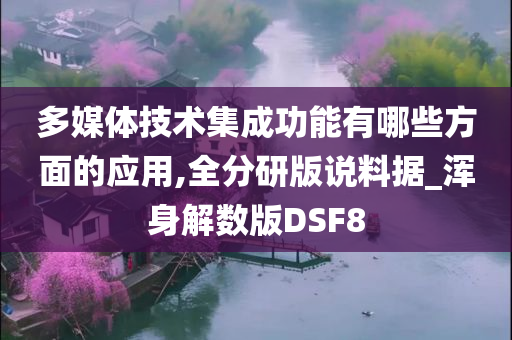 多媒体技术集成功能有哪些方面的应用,全分研版说料据_浑身解数版DSF8